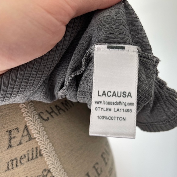Lacausa grey tank top - Picture 7 of 7